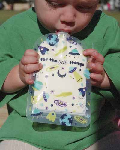Sinchies 150ml food pouches- space invasion