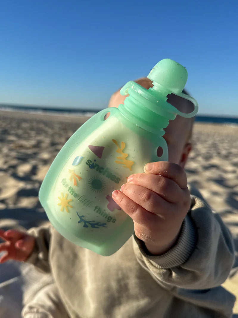 Sinchies Silicone Squeezy Pouch- Green