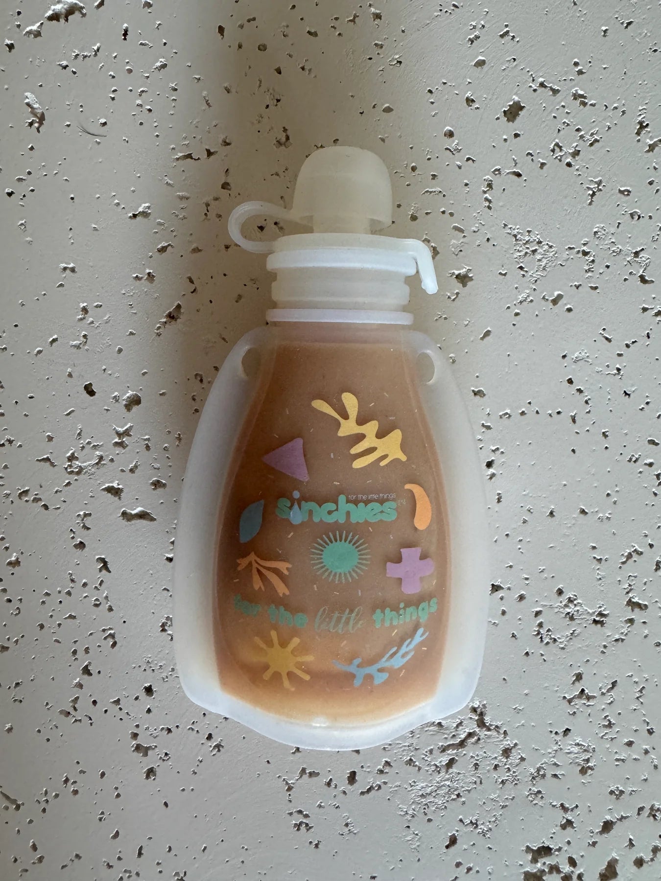 Sinchies Silicone Squeezy Pouch- white