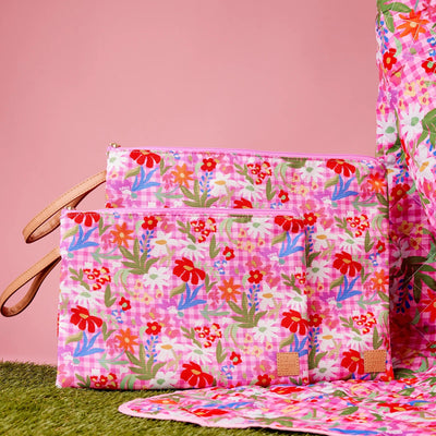 The somewhere co large wet bag- flowerburst