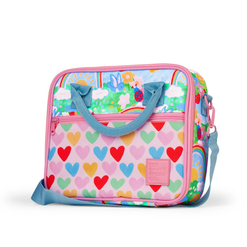 The somewhere co mini lunch case- rainbow garden