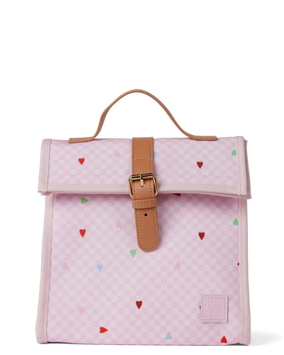 The Somewhere Co Lunch Satchel- queen of hearts