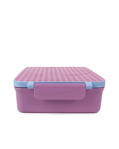The Somewhere Co Mini Bento Lunch Box- lilac gingham