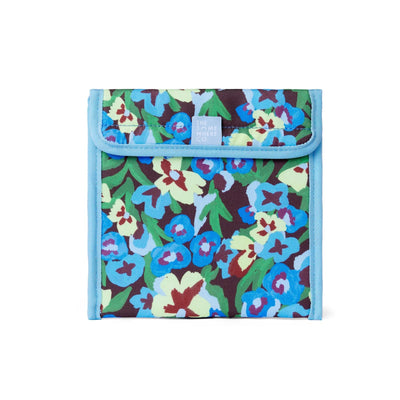 The somewhere co snack bag- pansy patch