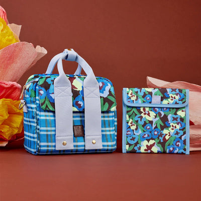 The somewhere co snack bag- pansy patch