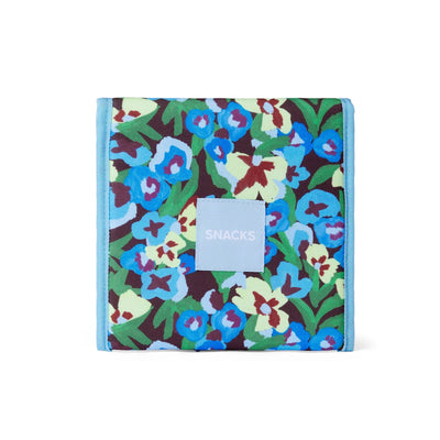 The somewhere co snack bag- pansy patch