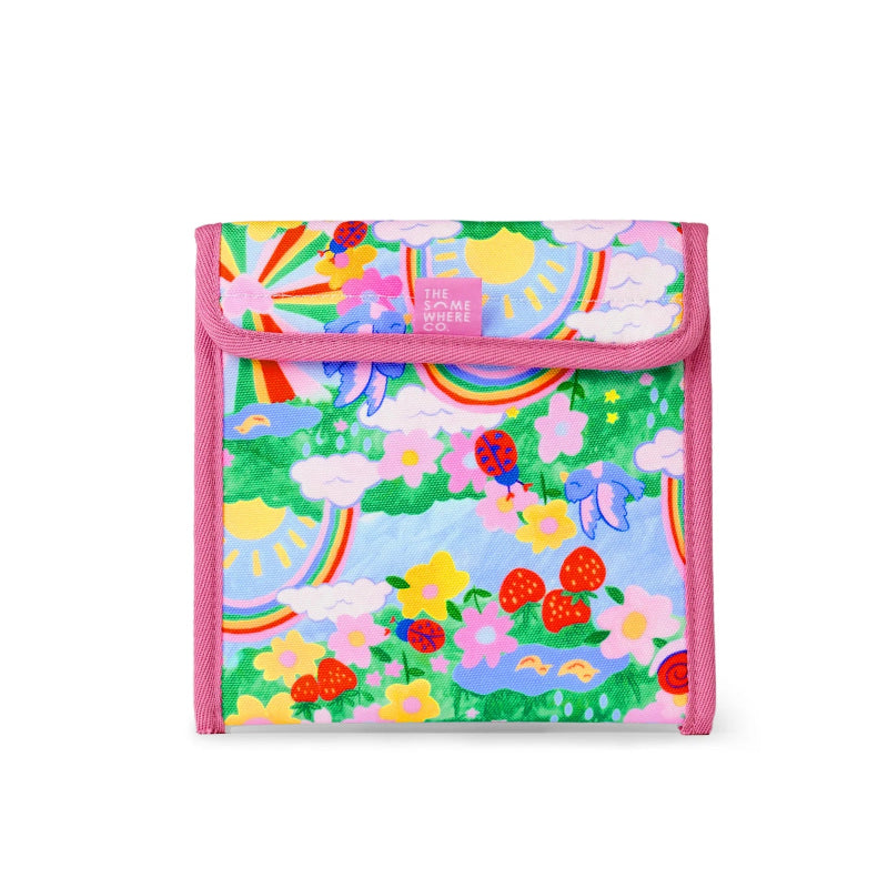 The somewhere co snack bag- rainbow garden