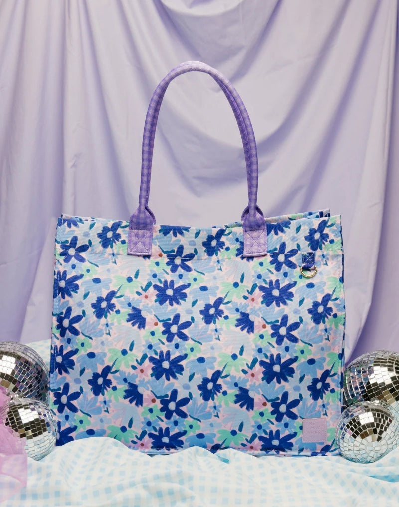 The Somewhere Co Ultimate Tote- Blue Meadow