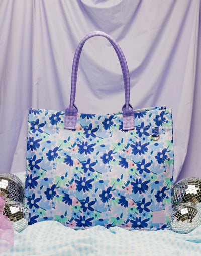 The Somewhere Co Ultimate Tote- Blue Meadow