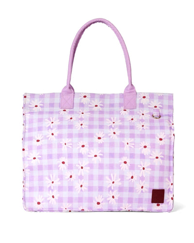 The somewhere co ultimate tote- daisy fields