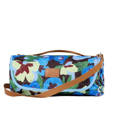 The somewhere co XL picnic rug- pansy patch