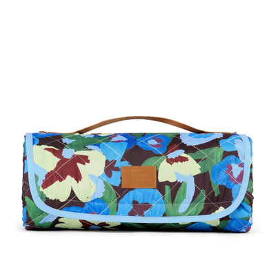 The somewhere co XL picnic rug- pansy patch