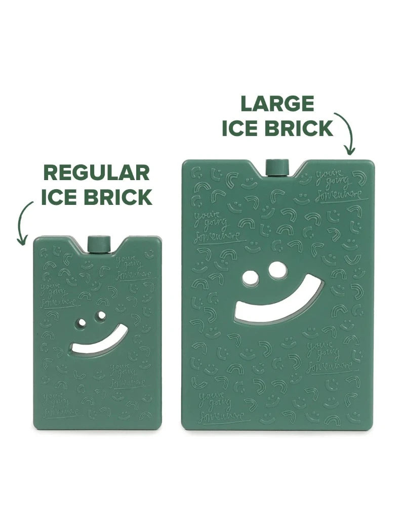 The Somewhere Co Large Ice Brick- Forest Green