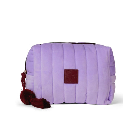 The somewhere co velvet cosmetic case- lilac