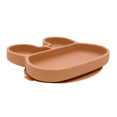 We Might Be Tiny Bunny Plate - Dark Peach