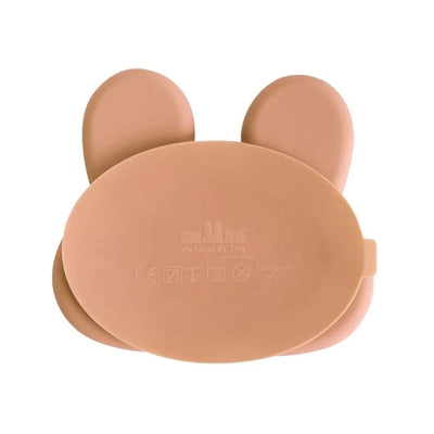 We Might Be Tiny Bunny Plate - Dark Peach