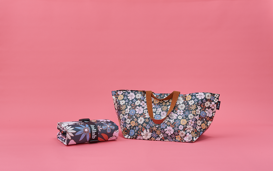 Kollab beach bag- lilac fields 