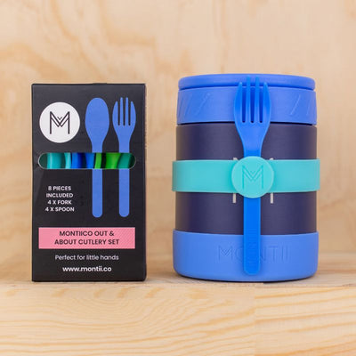 MontiiCo Insulated Food Jar - Cobalt