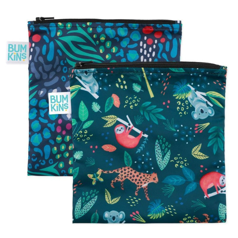 Bumpkins Reusable Snack Bags Large 2 pack - All together now