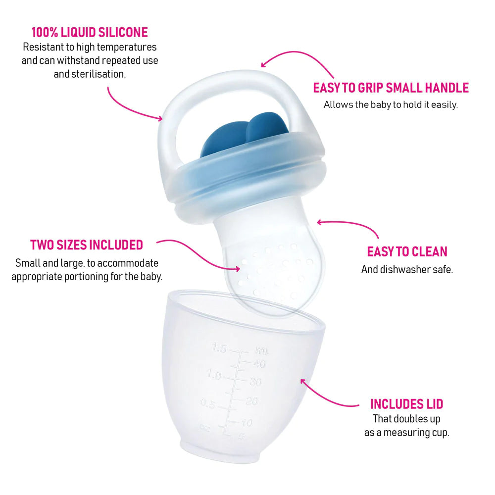 Baby Silicone Fresh Food Feeders - 2 Pack