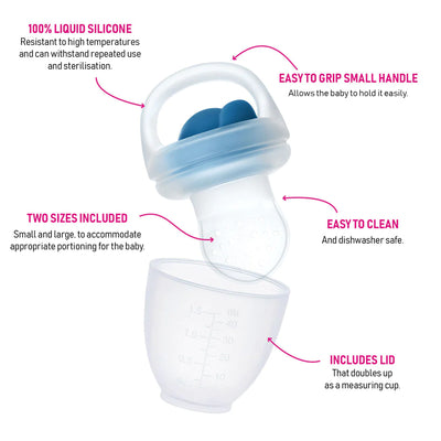 Baby Silicone Fresh Food Feeders - 2 Pack