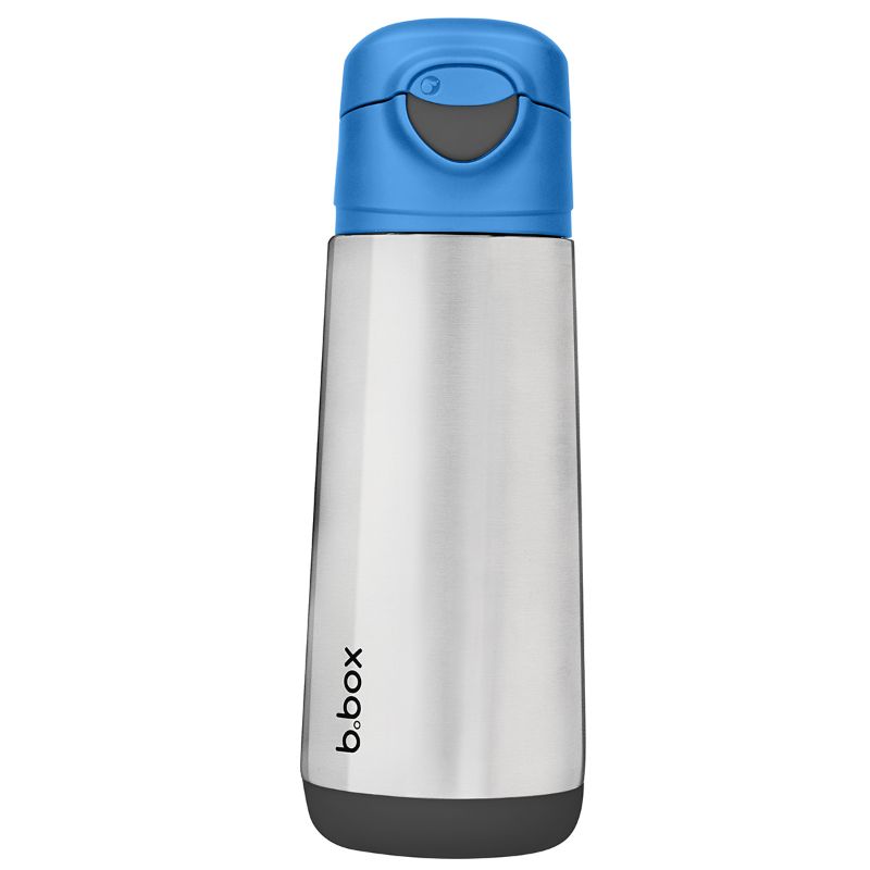 b.box Insulated Sport Spout Drink Bottle - Blue Slate