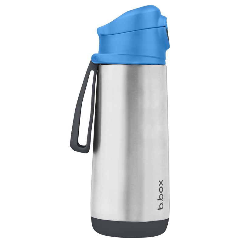 b.box Insulated Sport Spout Drink Bottle - Blue Slate