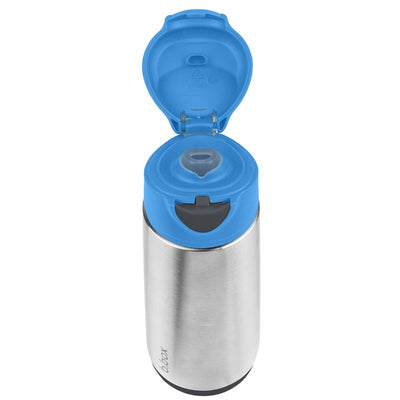 b.box Insulated Sport Spout Drink Bottle - Blue Slate