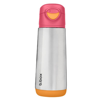 b.box Insulated Sport Spout Drink Bottle - Strawberry Shake