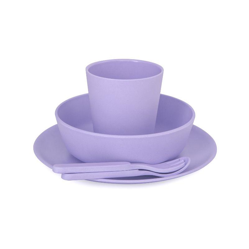 Bobo&Boo Bamboo Dinnerware Set - Lilac