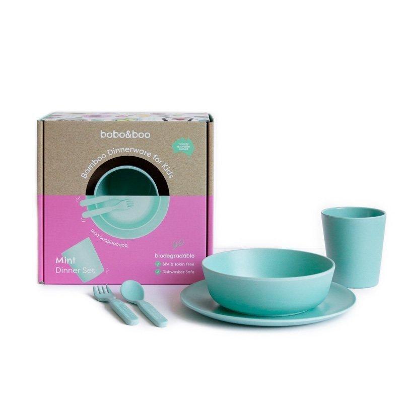 Bobo&Boo Bamboo Dinnerware Set - Mint