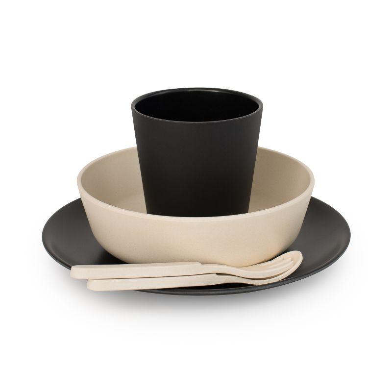 Bobo&Boo Bamboo Dinnerware Set - Monochrome