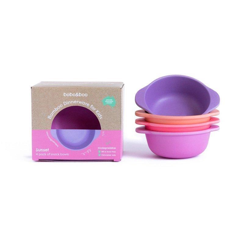 Bobo&Boo Bamboo Snack Bowls - Sunset