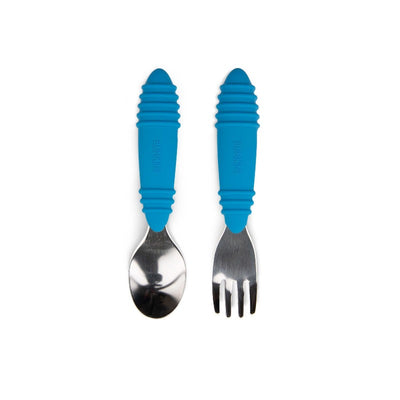 Bumkins Fork and Spoon Dark Blue