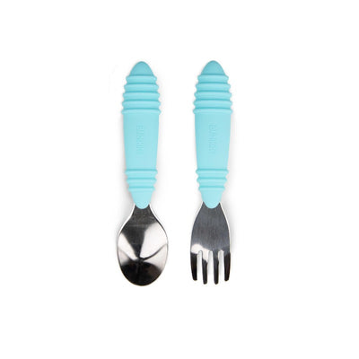 Bumkins Fork and Spoon Light Blue