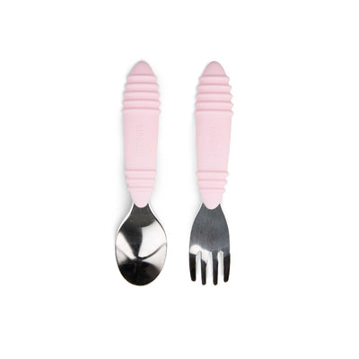 Bumkins Fork and Spoon Pink