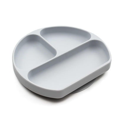 Bumkins Silicone Grip Dish - Grey