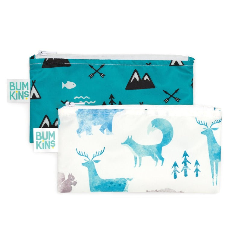 Bumkins Small Snack Bag 2 pack - Outdoors/Nature