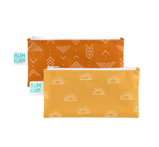 Bumkins Reusable Snack Bags - Small 2 Pack