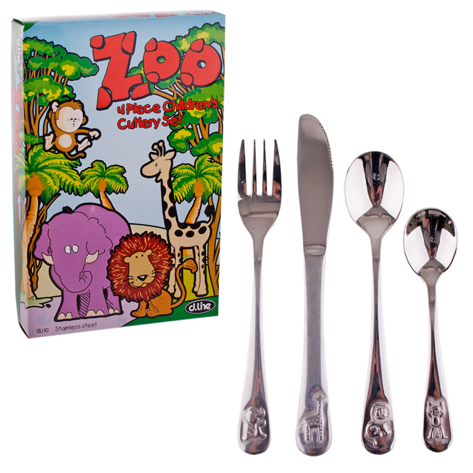 Children's 4 piece cutlery set