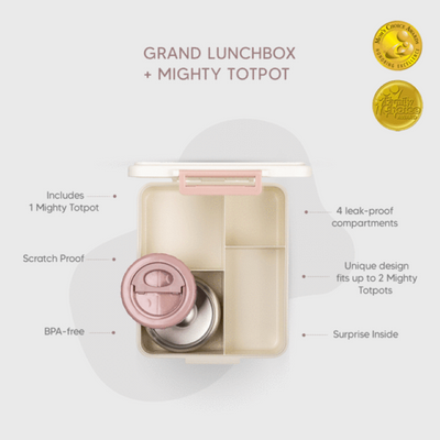 Citron Grand Lunch box - 4 compartments with Hot Food Jar Unicorn