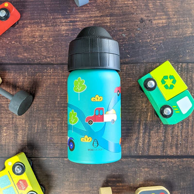 Ecococoon Stainless Steel Bottle 350ml Crazy Cars
