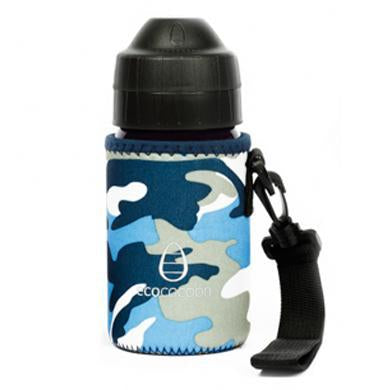 Ecococoon Small Bottle Cuddler Blue Camouflage