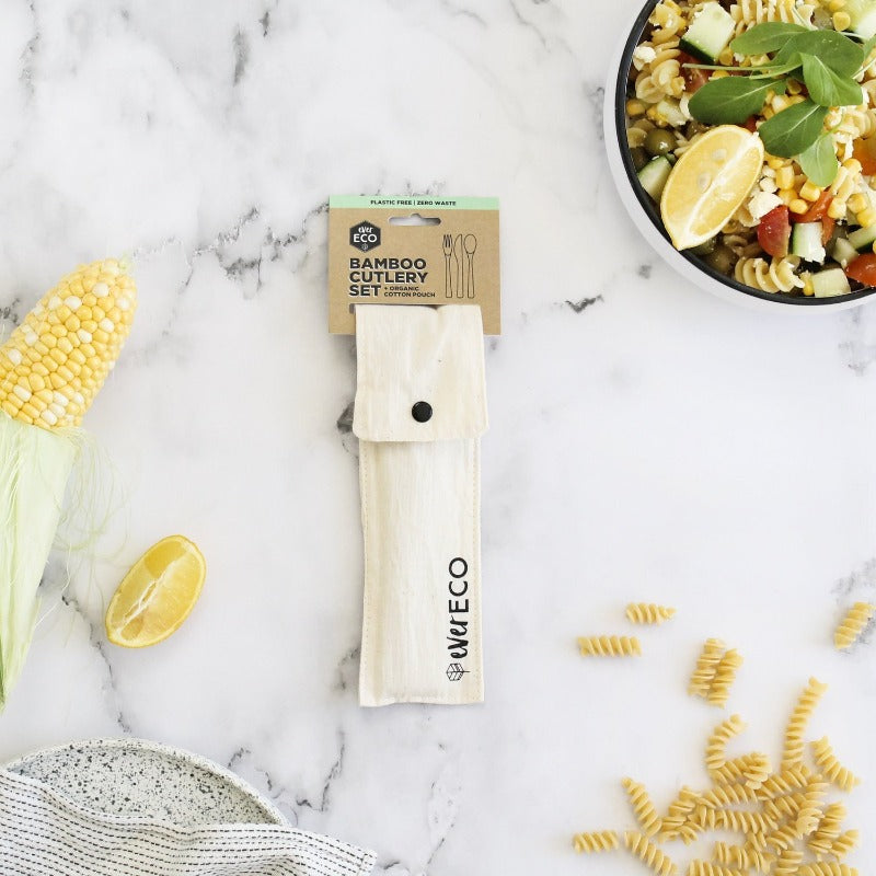 Ever Eco Bamboo Cutlery Set in Pouch