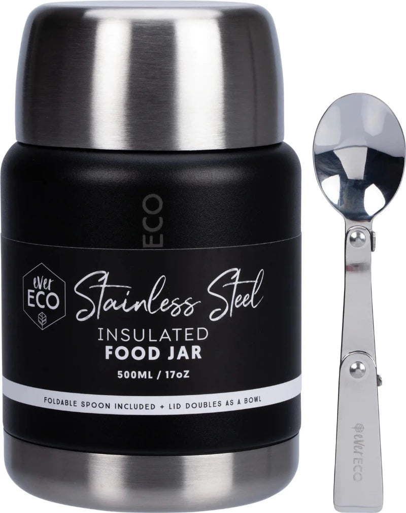 Ever Eco Insulated Food Jar 500ml Onyx