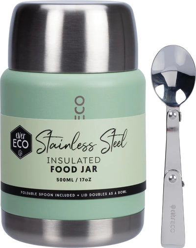 Ever Eco Insulated Food Jar 500ml Sage