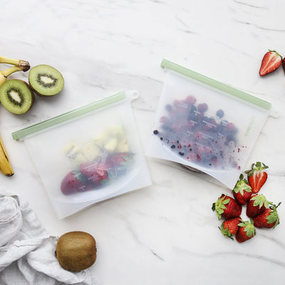 Ever Eco Reusable Silicone Food Pouches 1L