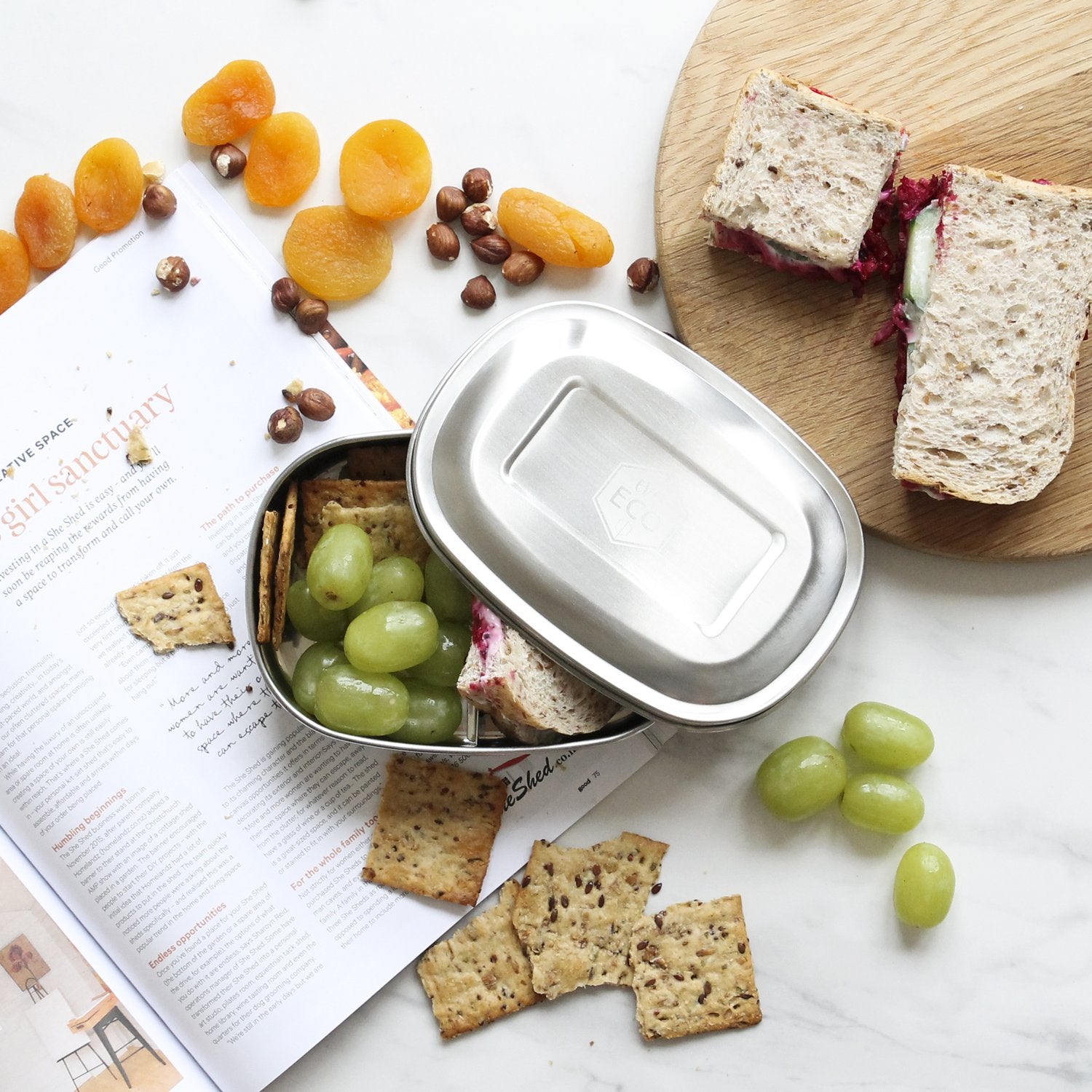 Ever Eco Bento Snack Box - 2 Compartment – Adventure Snacks