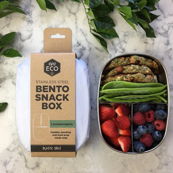 Ever Eco Bento Snack Box - 3 Compartment