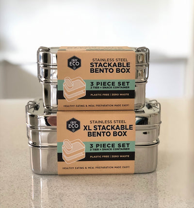 Ever Eco Stackable Bento Box Size Comparison